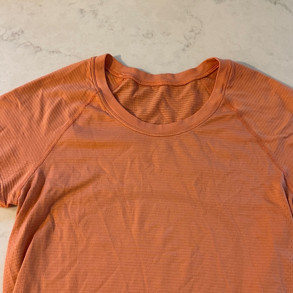 Orange Short Sleeve Top